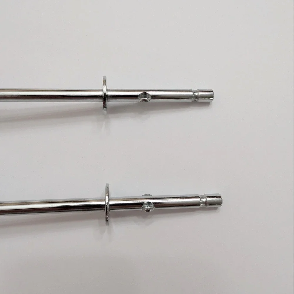Universal Hand Mixer Replacement Beaters Set of 2 Chrome Metal 7 Inch Notched